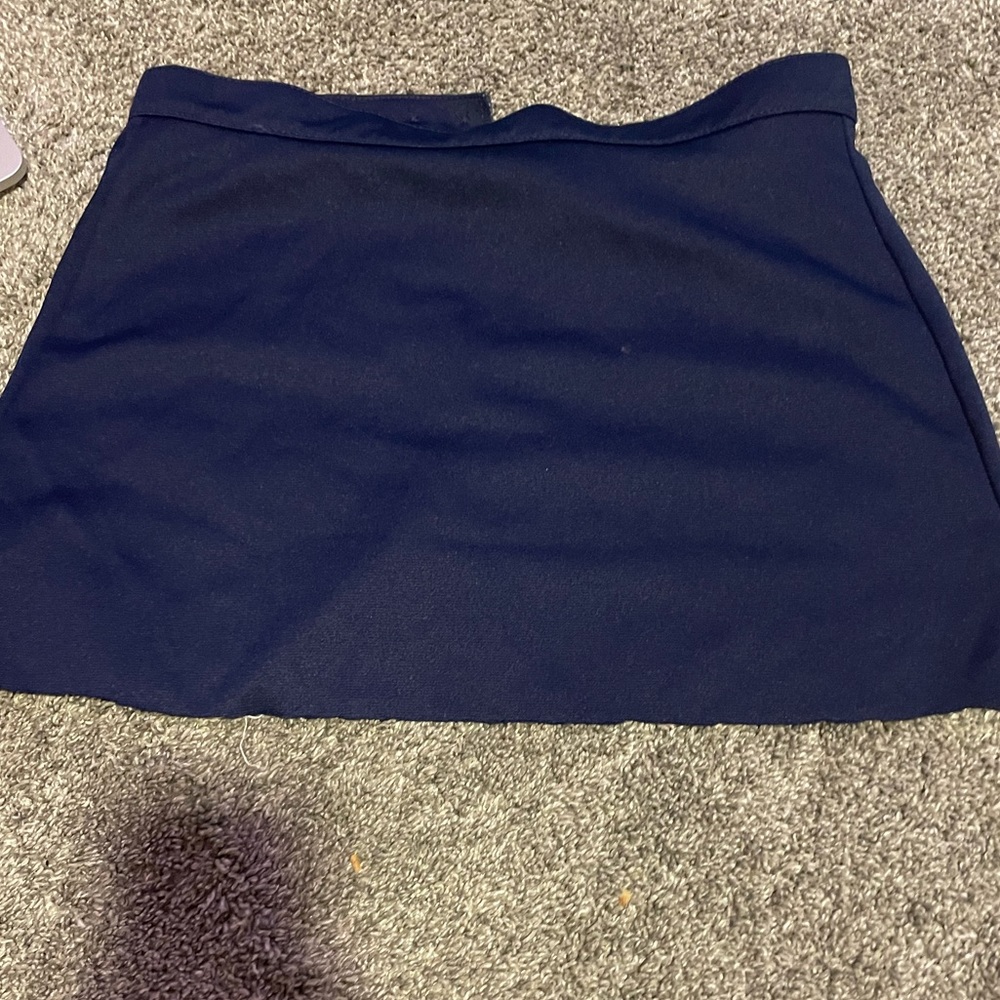 Blue mini skirt